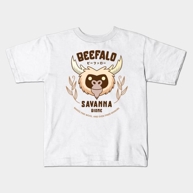 Savanna Beefalo Kids T-Shirt by Lagelantee